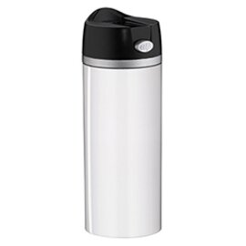 CLEARANCE | insulating drinking cup ISO MUG PERFECT 0.35 l stainless steel white pressure cap  H 211 mm product photo