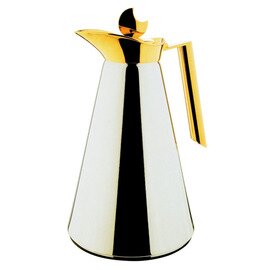 Jug Agate Arabic, GV 1.0 L, smooth, can body and lid Copper silver plated, spout and handle Copper gold plated product photo