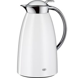 vacuum jug GUSTO stainless steel 1 ltr white | one-hand operation product photo