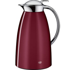 vacuum jug 1 ltr metal ruby red vacuum -  tempered glass screw cap  H 263 mm product photo