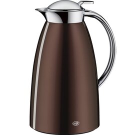 vacuum jug 1 ltr metal brown vacuum -  tempered glass screw cap  H 263 mm product photo