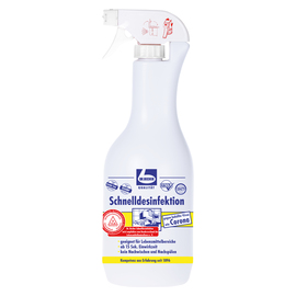 quick disinfectant 1 litre spray bottle suitable for contact areas product photo