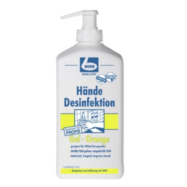 hand disinfectant gel Orange dispenser bottle of 0.5 ltr suitable for eurodispenser product photo