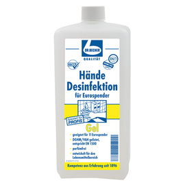 hand disinfectant gel | 1 litre bottle | suitable for eurodispenser product photo