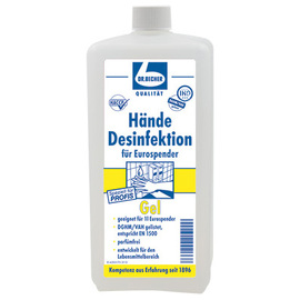 hand disinfectant gel | 1 litre bottle | suitable for eurodispenser product photo