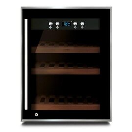 wine temperer WINE SAFE 12 black glass door | compression technology product photo