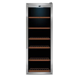 wine tempering cabinet WINE SAFE 137 glass door | compression technology product photo