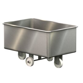 cooling basin 4 castors polyamide with 2" standpipe valve 990 mm  x 690 mm  H 680 mm product photo