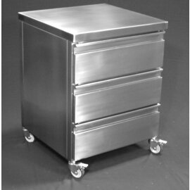 drawer unit 425 mm  x 600 mm  H 775 mm with Fold on all sides with 3 drawers product photo