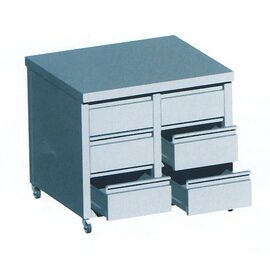 drawer unit 810 mm  x 700 mm  H 775 mm with Fold on all sides with 6 drawers product photo