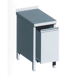 waste cabinet 425 mm x 700 mm H 900 mm | 1 drawer | upstand 50 mm at the back product photo