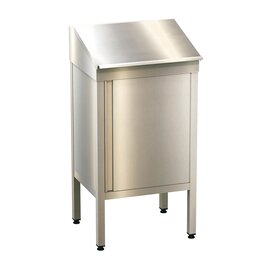 lectern stainless steel cupboard compartment lockable  H 1200 mm product photo