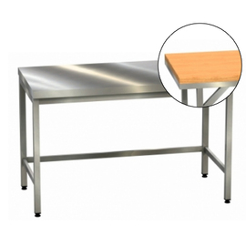 Bakery table | beech wood top | strutted on three sides L 2000 mm W 800 mm H 900 mm product photo