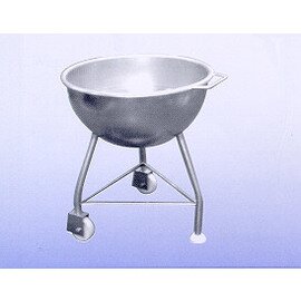 ball-shaped meat mixing trough 70 l  H 800 mm 2 fixed rolls product photo
