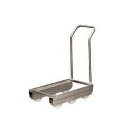 trolley | rubber-tyred with push handle 410 mm x 655 mm product photo