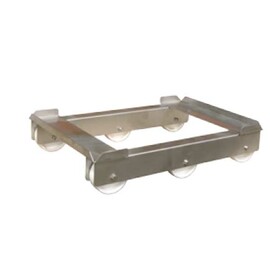 trolley | plastic castors Edge folded 605 mm x 407 mm product photo