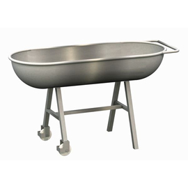 meat mixing trough 150 ltr. stationary | round head piece | stainless steel product photo