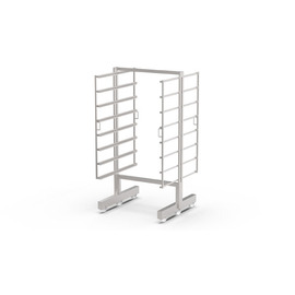 Smoking car stainless steel H-Form on transport trolley 1052 mm x 1030 mm H 1980 mm product photo
