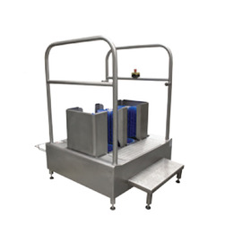 boot washer | electro Continuous flow system with 5 brushes | handling per Photocells product photo