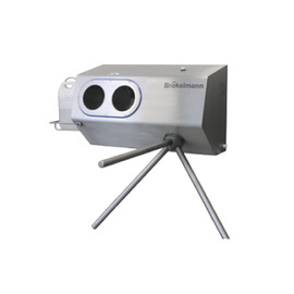 pedestrian barrier with turnstile left - one direction 230 volts mechanical turnstile | 1365 mm product photo