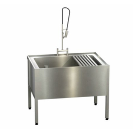 baker's sink with dishwashing spray | 1 basin 900 x 690 x 400 mm product photo