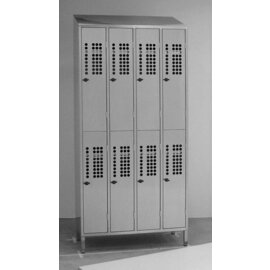 compartment locker 950 mm  x 500 mm  H 2100 mm 8 compartments with with double doors closure Knebel product photo