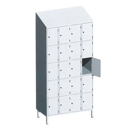 safe-deposit cabinet 950 mm  x 500 mm  H 2100 mm 20 compartments with 20 wing doors safety lock product photo