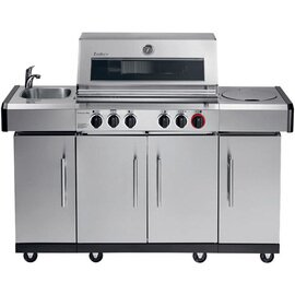 gas grill Kansas Pro 4  SIK Profi Turbo & Simple Clean cabinet part|4 doors 22.3 kW  H 1180 mm product photo