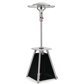patio heater Trendstyle black silver coloured floor model product photo