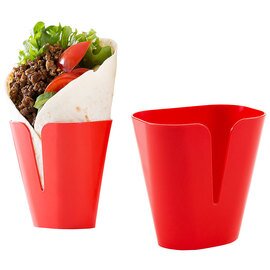wrap holder plastic red | 800 mm  x 55 mm  H 80 mm product photo