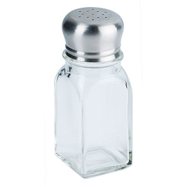 salt shaker|pepper shaker glass square H 105 mm | 12 pieces product photo