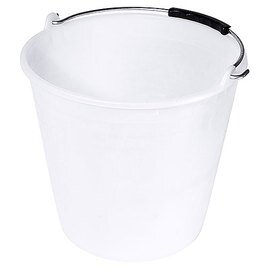 plastic bucket polyethylene white 7 ltr  Ø 240 mm  H 255 mm product photo