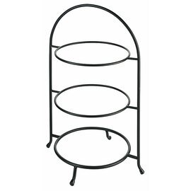 plate etagere steel black | 3 levels | suitable for plate Ø 225 - 270 mm | 320 mm  H 470 mm product photo