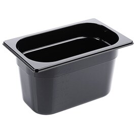 GN container GN 1/4 x 150 mm polycarbonate black plastic product photo