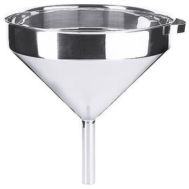 barrel funnel 6 ltr stainless steel  Ø 300 mm passage Ø 25 mm  H 325 mm product photo