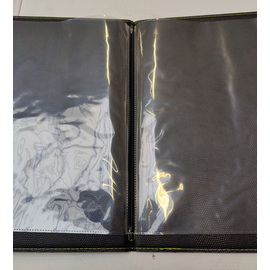 menu folders  • box|20 folders A4 black with imprint MENU  L 340 mm  B 240 mm product photo  S