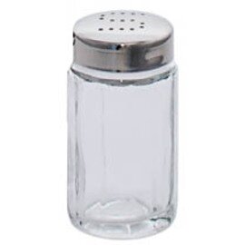 salt shaker glass stainless steel corrugated product photo