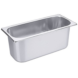 Stainless steel ice cream container