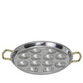 snail plate stainless steel shiny  Ø 185 mm product photo