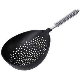 shovel sieve large 0.8 ltr plastic stainless steel black | Ø 180 mm  L 370 mm product photo