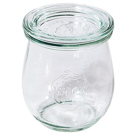 Weck® preserving jars with lid | 220 ml Ø 70 mm H 80 mm • Support cover | 12 pieces product photo