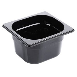GN container GN 1/6  x 100 mm plastic black product photo