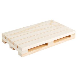 wooden mini pallet wood natural-coloured  L 150 mm  B 90 mm  H 20 mm product photo