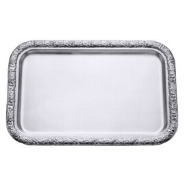 tray stainless steel shiny relief rim matt  L 550 mm  B 380 mm  H 18 mm product photo