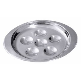 snail plate stainless steel shiny  Ø 135 mm | 6 compartments product photo