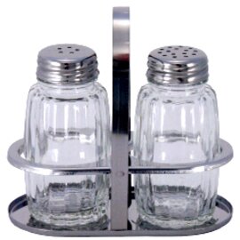 cruet • salt|pepper glass stainless steel H 105 mm product photo