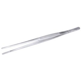 cooking tweezer stainless steel knurled L 300 mm product photo