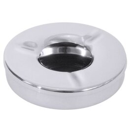 wind ashtray with windproof lid stainless steel shiny  Ø 110 mm  H 35 mm product photo