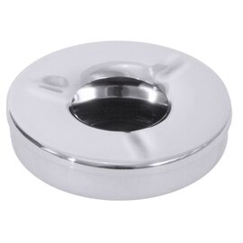 wind ashtray with windproof lid stainless steel shiny Ø 110 mm H 35 mm