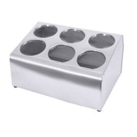 cutlery container perforated 6 compartments with quivers  L 380 mm  H 200 mm product photo
